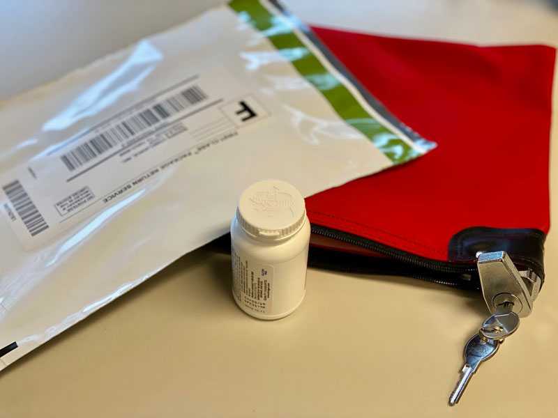 Medication lock bag and return envelop